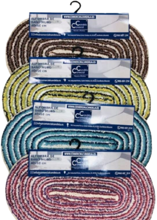 Set de 4 alfombras de baño