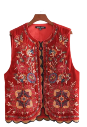 Chaleco de terciopelo