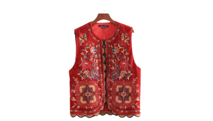 Chaleco de terciopelo