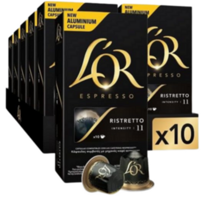100 cápsulas L'or Ristretto