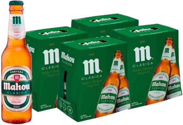 24 botellines Mahou Clásica