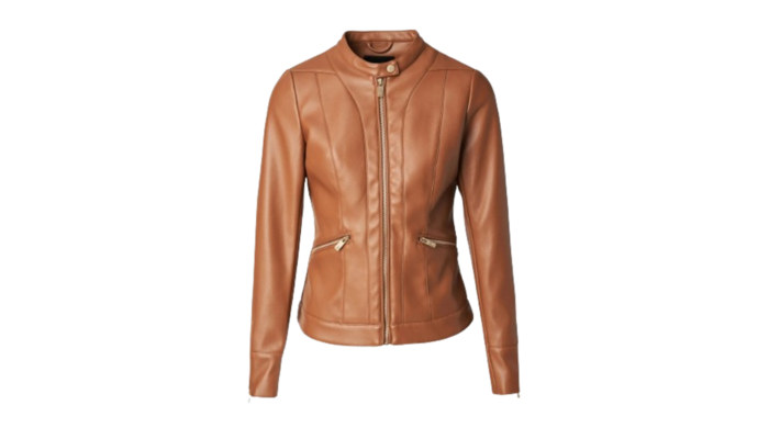 Cazadora Slim efecto piel