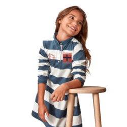 Vestido polo de rayas