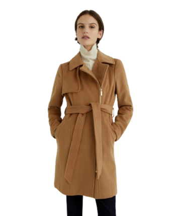 Abrigo corto de lana