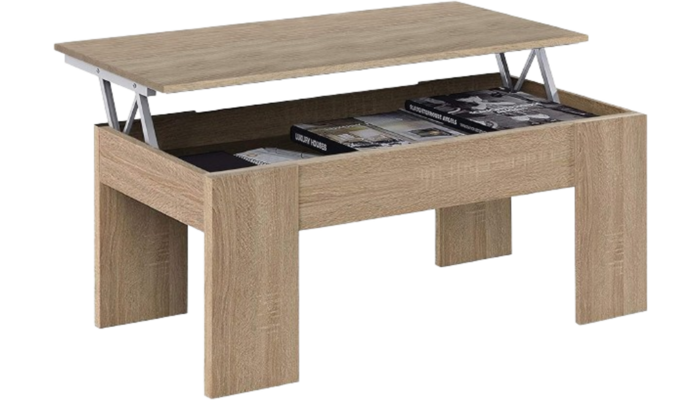 Mesa de centro elevable