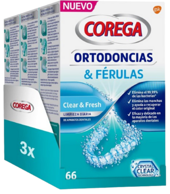 Limpa férulas Corega