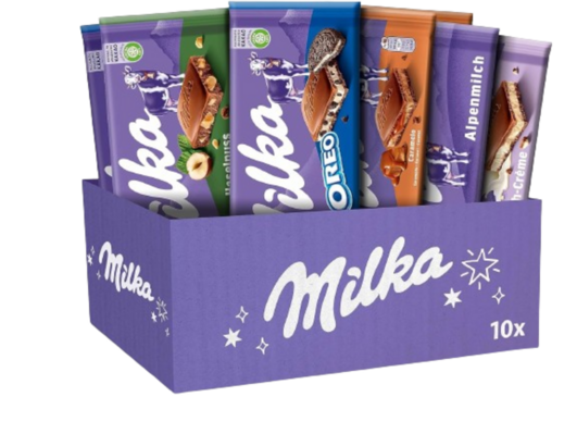 Caja de tabletas Milka