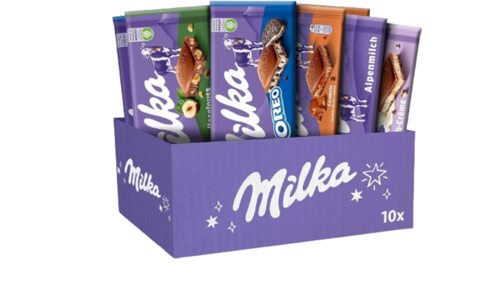 Caja de tabletas Milka