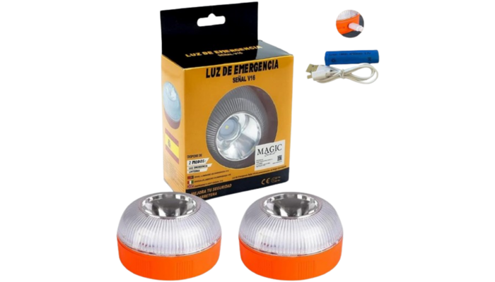 2 luces de emergencia