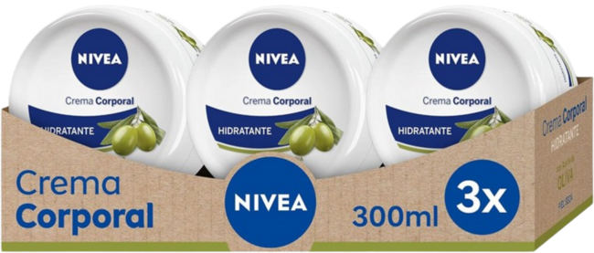 3 x Crema corporal Nivea