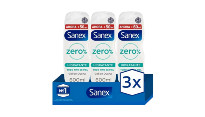 Gel de ducha Sanex Zero