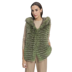 Chaleco de pelo para mujer