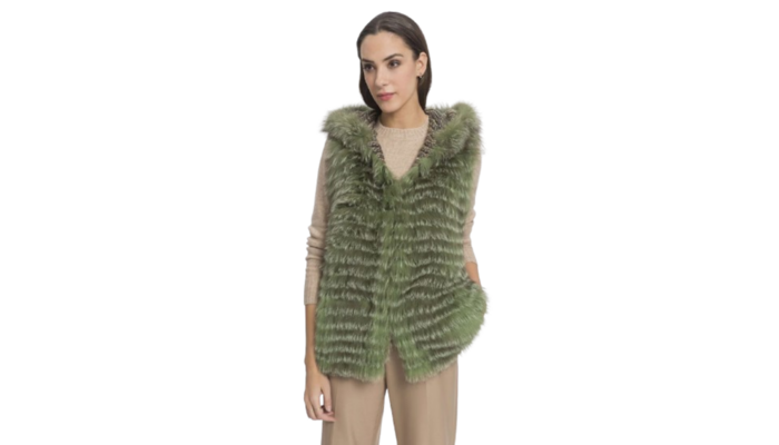 Chaleco de pelo para mujer