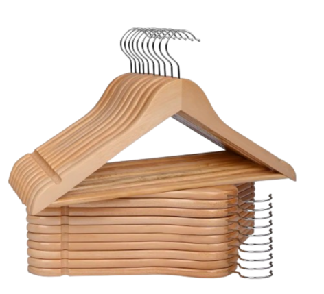 20 perchas de madera