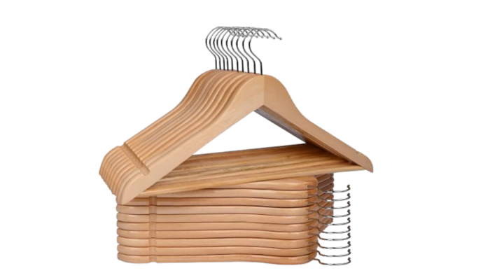 20 perchas de madera