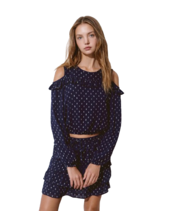 Blusa Brownie estampada