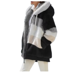 Abrigo con capucha mujer