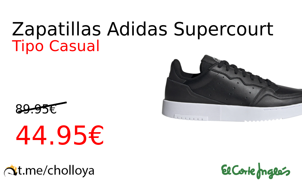 Teseo florero Incompatible Chollo YA! Zapatillas Adidas Supercourt